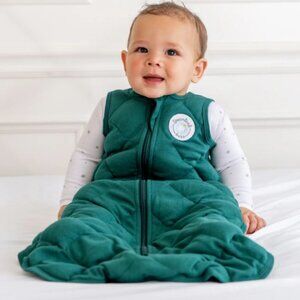 Dreamland Dream Weighted Sleep Sack in Forest Green. 0-6 mo